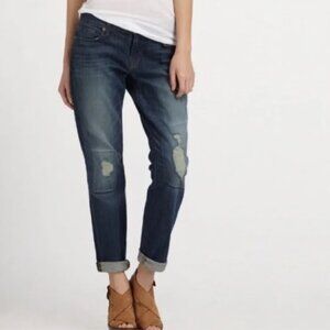 J Brand Women’s Aidan straight Blue Distressed Jeans NEW